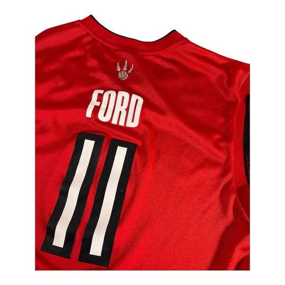 NBA Adidas Toronto Raptors T.J. Ford #11 Jersey Men Size XL Red - Picture 6 of 7